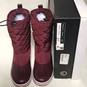 Refresh Waterproof Burgundy Winter & Snow Boots